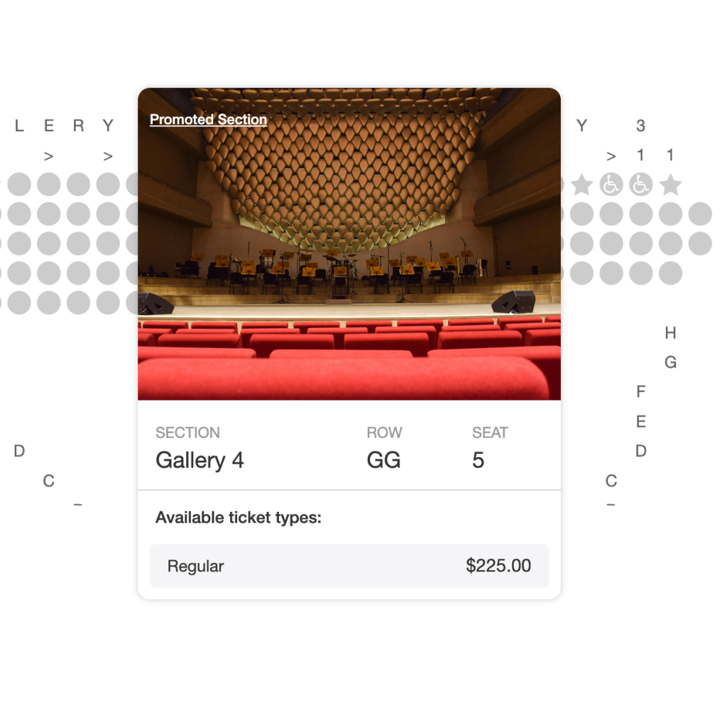 SYOS seat view interface